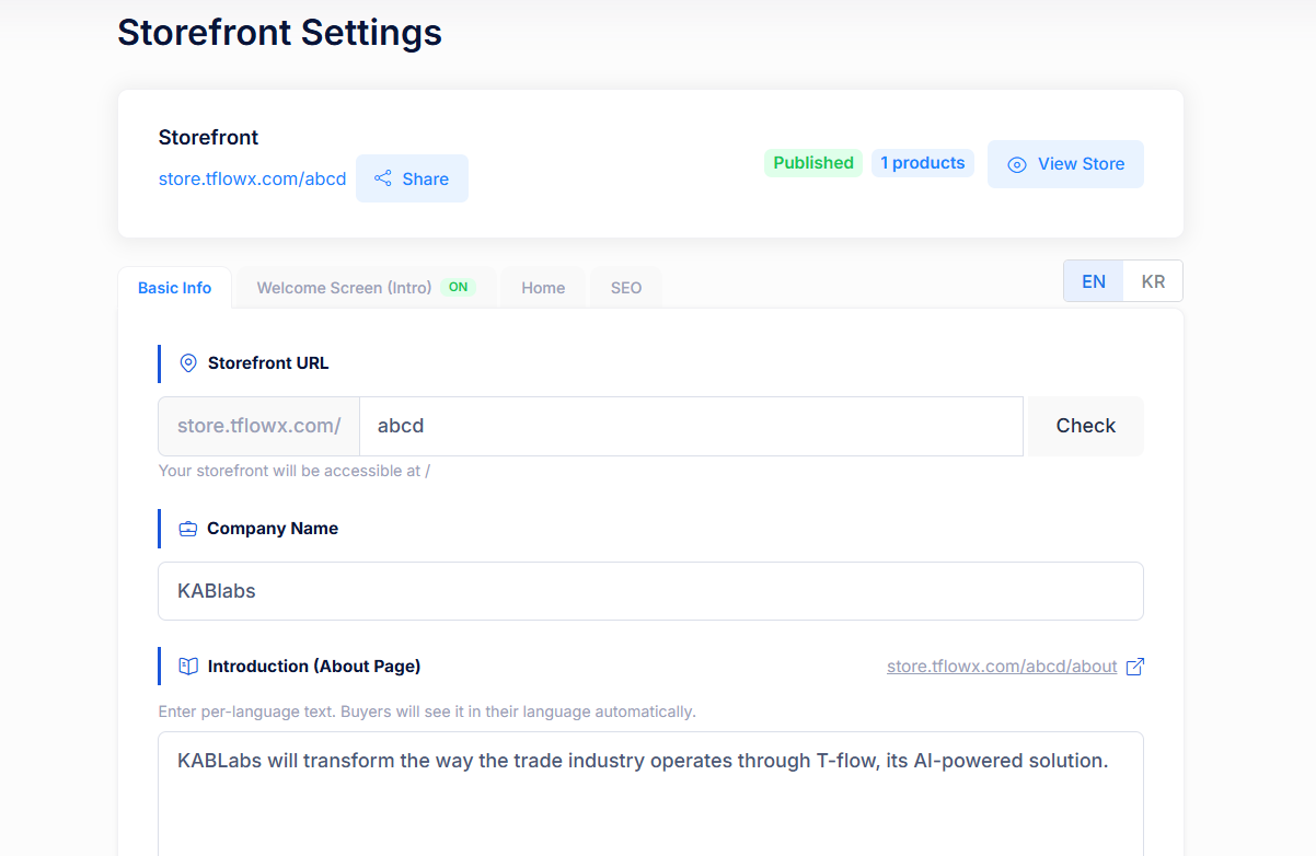 Set up & list products